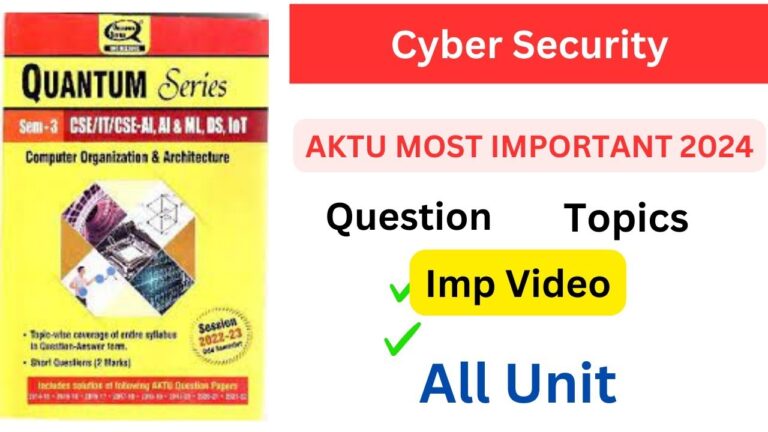 Quantum Computing and Cyber Security: AKTU Quantum PDF Download 